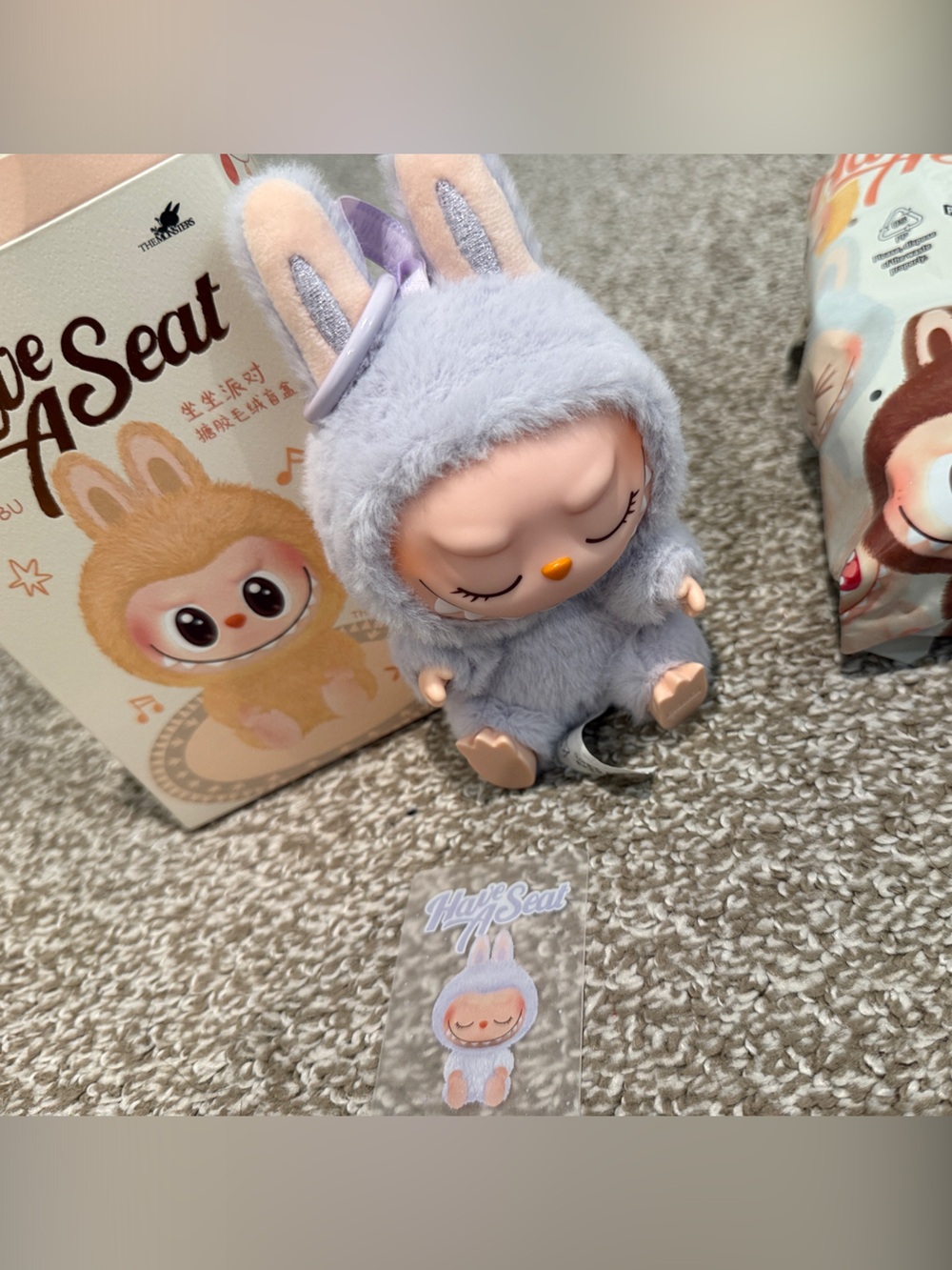 Lavender Bunny Plush Sleepy Doll - Kids Toy